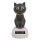 Solarfigur wackelnde Katze bewegliche Figur mit Solarzelle Wackelfigur