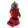 Armaturenbrett Wackelfigur Roboter rot grau Solar Bot Solarfigur