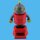 Armaturenbrett Wackelfigur Roboter rot grau Solar Bot Solarfigur