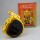 Lucky cat made of ceramic eyes closed maneki neko waving cat 17cm gold