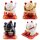 Glückskatze Maneki-neko Talisman Solar 7,5cm Winkekatze Lucky cat