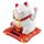 Glückskatze Maneki-neko Talisman weiß Solar 7,5cm Winkekatze Lucky cat