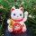 Lucky cat Mini Maneki-neko protection shield solar 5cm waving cat
