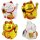 Glückskatze Mini Maneki-neko Kostbarkeit Solar 5cm Winkekatze Lucky cat