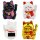 Lucky cat Mini Maneki-neko well-being solar 5cm waving cat