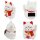 Lucky cat Mini Maneki-neko well-being solar 5cm waving cat