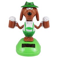 Armaturenbrett Wackelfigur Hund in Lederhose Bier Bayern...
