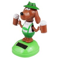 Armaturenbrett Wackelfigur Hund in Lederhose Bier Bayern...