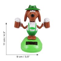 Solar wobble figure dog in leather pants beer bavaria solar