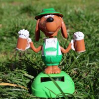 Solar wobble figure dog in leather pants beer bavaria solar