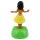 Wobble figure Hula yellow woman solar hawaiian hula girl dancing
