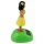 Wobble figure Hula yellow woman solar hawaiian hula girl dancing