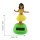 Wobble figure Hula yellow woman solar hawaiian hula girl dancing