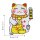 Patch lucky cat Maneki Neko white gold embroidered patch
