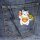 Patch lucky cat Maneki Neko white blue embroidered patch