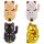 Lucky cat Mini Maneki-neko family solar 5cm waving cat