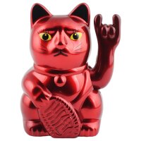 Lucky cat Angry Cat Maneki-neko rocker emblem statement...