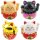 Lucky cat Mini Maneki-neko in bag solar 5cm waving cat