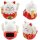 Lucky cat Mini Maneki-neko in bag solar 5cm waving cat
