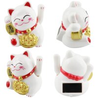 Lucky cat Mini Maneki-neko joy solar 5cm waving cat