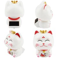 Dashboard wobble figure waving cat Lucky cat Maneki-neko solar figure