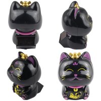 Dashboard wobble figure waving cat Lucky cat Maneki-neko solar figure