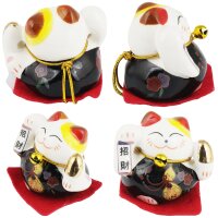Ceramic Kittens Little Lucky Cats White Set of 5 style 8
