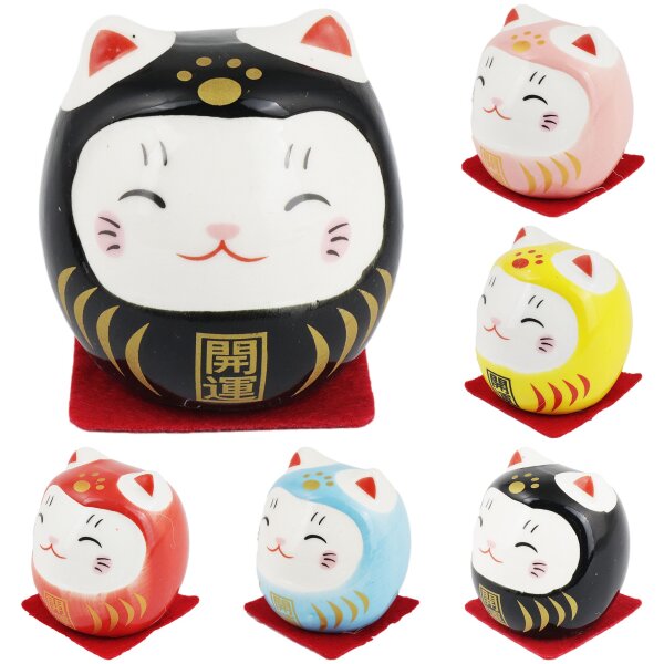 Ceramic Kittens Little Lucky Cats White Set of 5 style 9