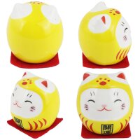 Ceramic Kittens Little Lucky Cats White Set of 5 style 9