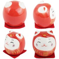 Ceramic Kittens Little Lucky Cats White Set of 5 style 9