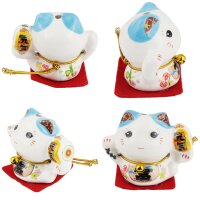 Ceramic Kittens Little Lucky Cats White Set of 5 style 10
