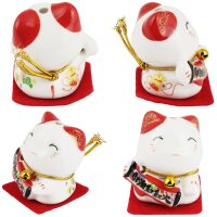 Ceramic Kittens Little Lucky Cats White Set of 5 style 10