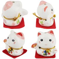 Ceramic Kittens Little Lucky Cats White Set of 5 style 10