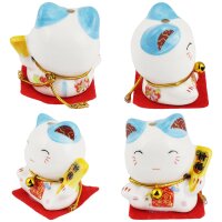 Ceramic Kittens Little Lucky Cats White Set of 5 style 10