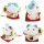 Ceramic Kittens Little Lucky Cats White Set of 5 style 10