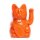 Glückskatze orange Diminuto Cielo 15cm Maneki Neko