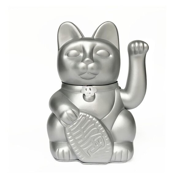 Glückskatze silber Diminuto Cielo 15cm Maneki Neko