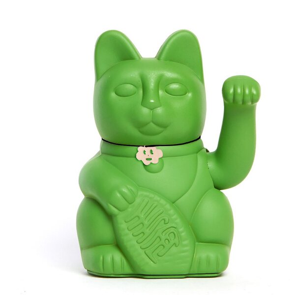 Lucky Cat green Diminuto Cielo 15cm Maneki Neko