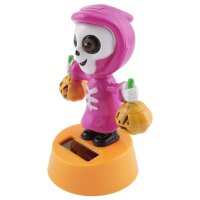 Armaturenbrett Wackelfigur Skelett pink Kürbis...