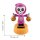 Armaturenbrett Wackelfigur Skelett pink Kürbis Halloween Grusel Solarfigur