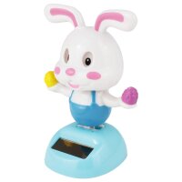 Armaturenbrett Wackelfigur Hase weiß blau...