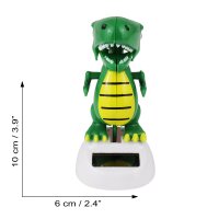 Armaturenbrett Wackelfigur Dinosaurier grün Drache Dino Solarfigur