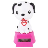 Armaturenbrett Wackelfigur Hund weiß schwarz...