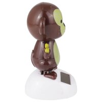 Solar wobble figure monkey brown monkey with banana solar figure