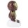 Solar wobble figure monkey brown monkey with banana solar figure