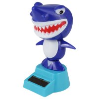 Armaturenbrett Wackelfigur Hai weiß blau Haifisch...