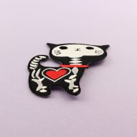 Aufnäher - Katze - Skelett - Patch