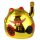 Roundish lucky cat - Maneki Neko - Waving cat - 8 cm - gold