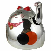 Glückskatze - Maneki-neko - rundliche Winkekatze 8...