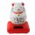 Glückskatze Maus - Maneki-neko - Winkekatze - Solar - 10,5 cm - weiß